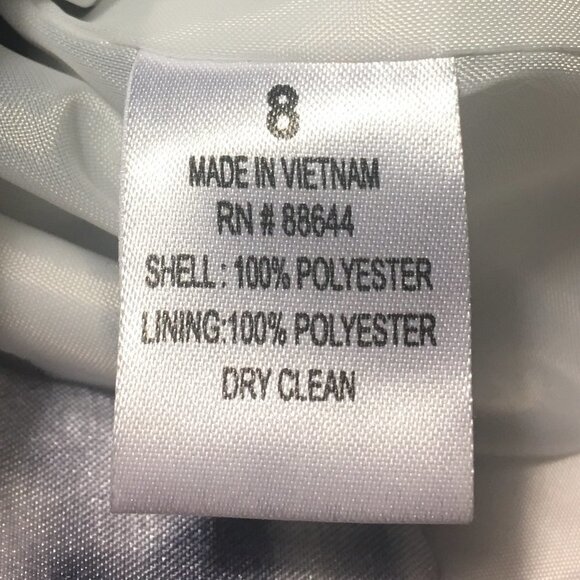 John Meyer White, Blue Grey Fitted Single Breasted Long Sleeve Blazer / Jacket - Picture 8 of 12